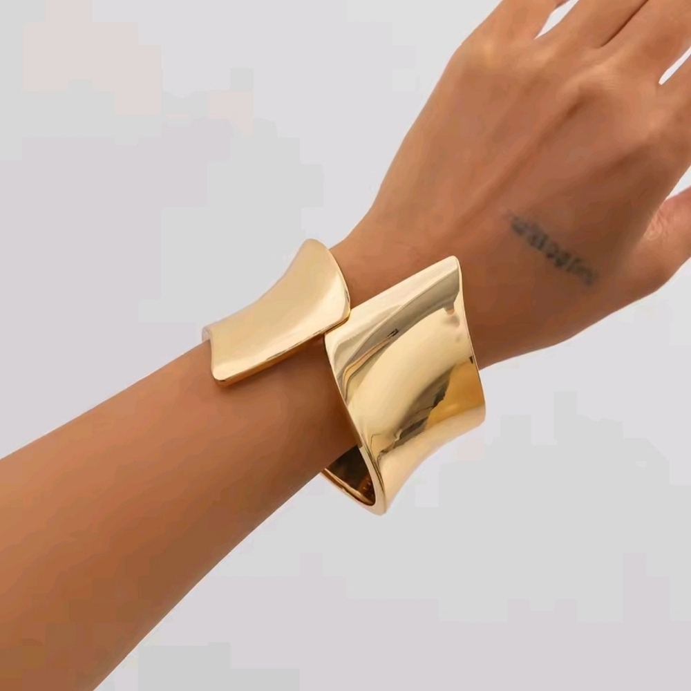 Gold Statement Cuff Bracelet